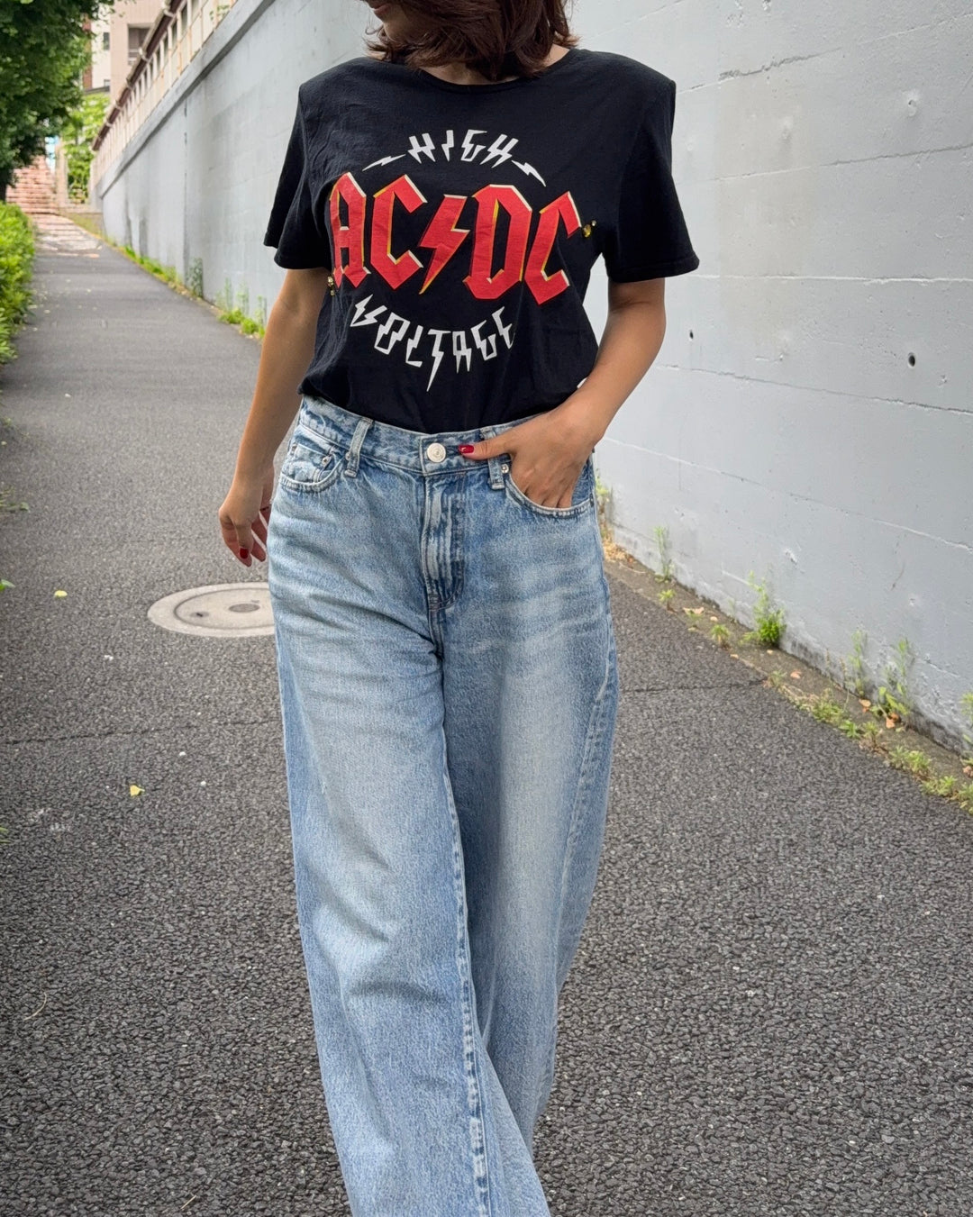 AC/DC Grace Shoulder Tee