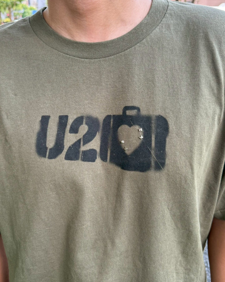 U2 Heart Stud Eyelet Tee