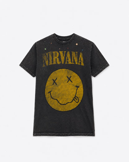 NIRVANA Crystal Dust Grace Shoulder Tee