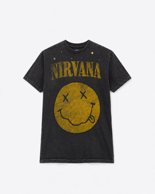 NIRVANA Crystal Dust Grace Shoulder Tee