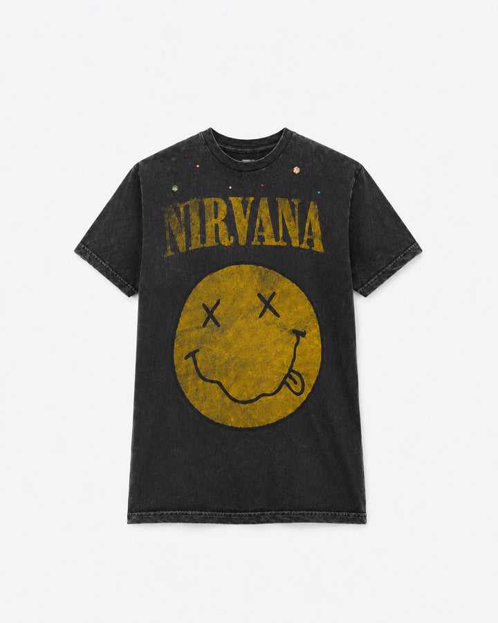 NIRVANA Crystal Dust Grace Shoulder Tee
