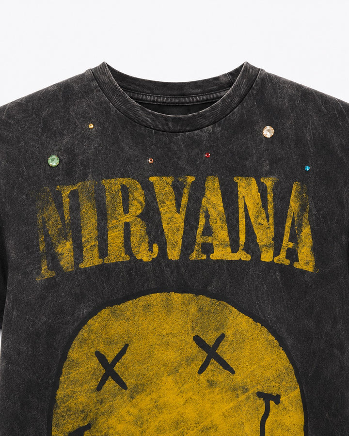 NIRVANA Crystal Dust Grace Shoulder Tee