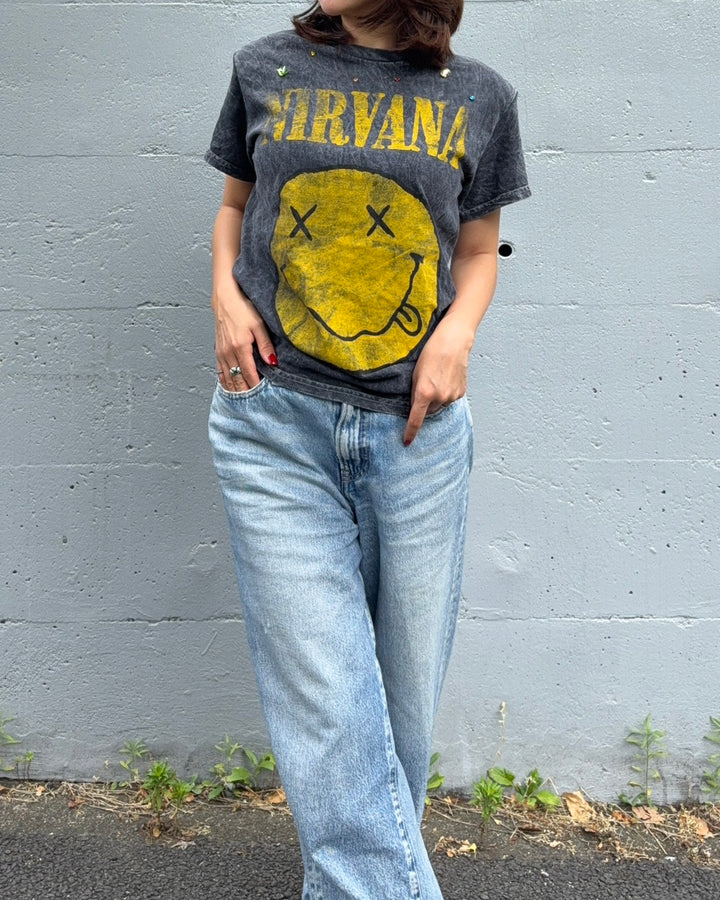 NIRVANA Crystal Dust Grace Shoulder Tee