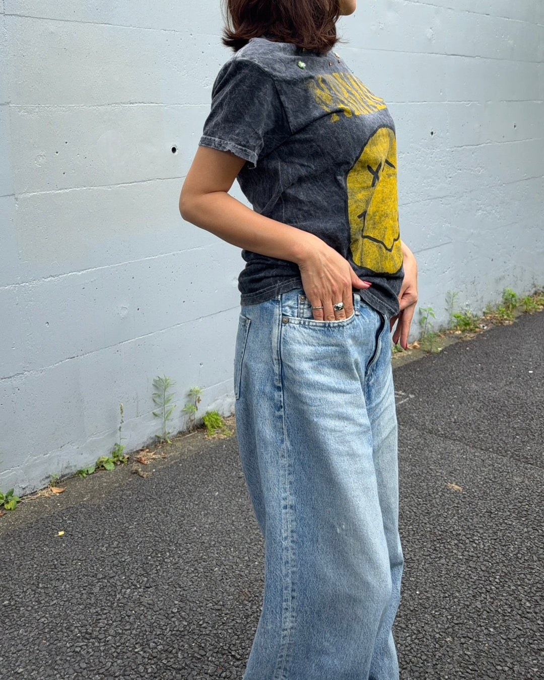 NIRVANA Crystal Dust Grace Shoulder Tee