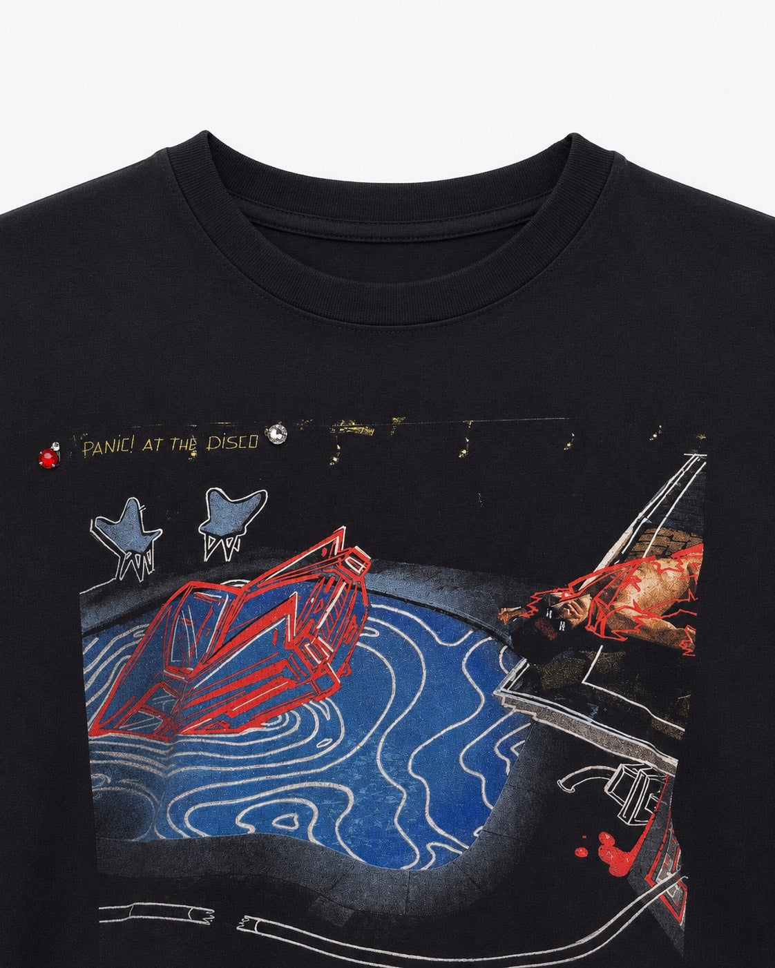Panic! At The Disco Crystal Grace Shoulder Tee
