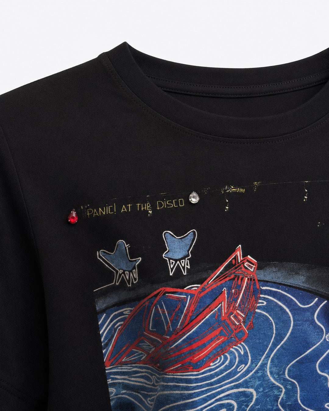 Panic! At The Disco Crystal Grace Shoulder Tee