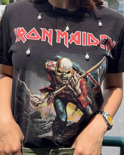 Iron Maiden Pearl Grace Shoulder Tee