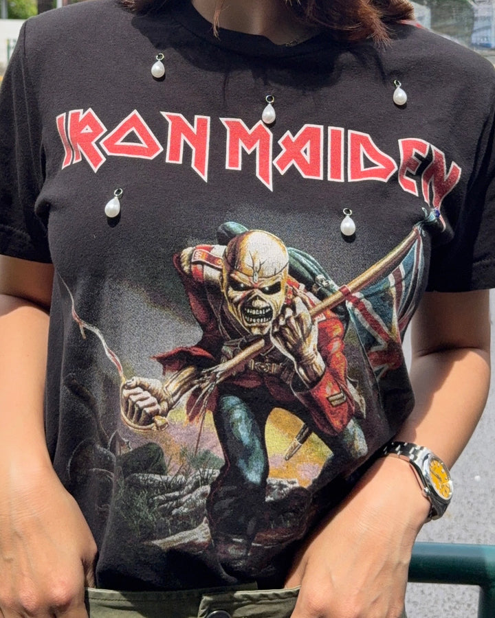 Iron Maiden Pearl Grace Shoulder Tee