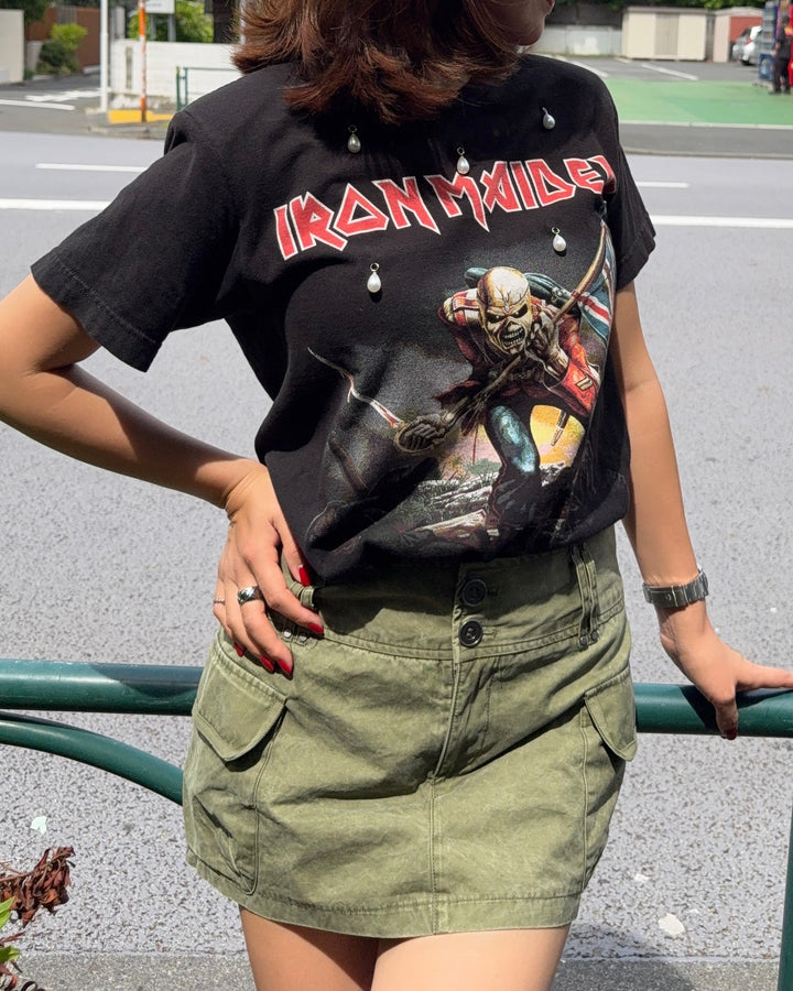 Iron Maiden Pearl Grace Shoulder Tee