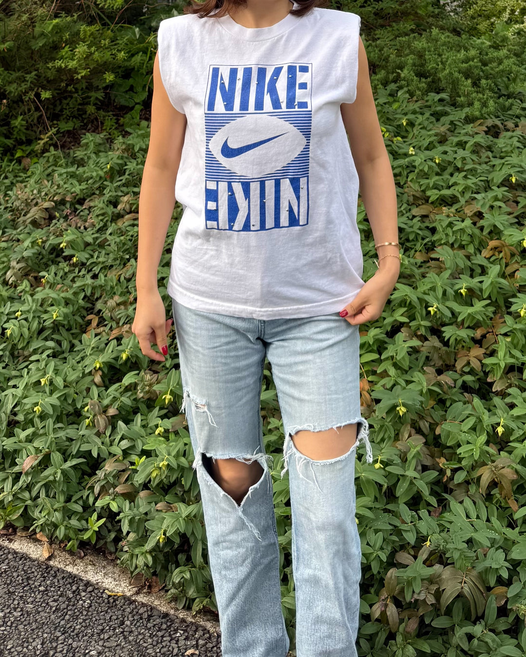 NIKE Grace Shoulder Tee