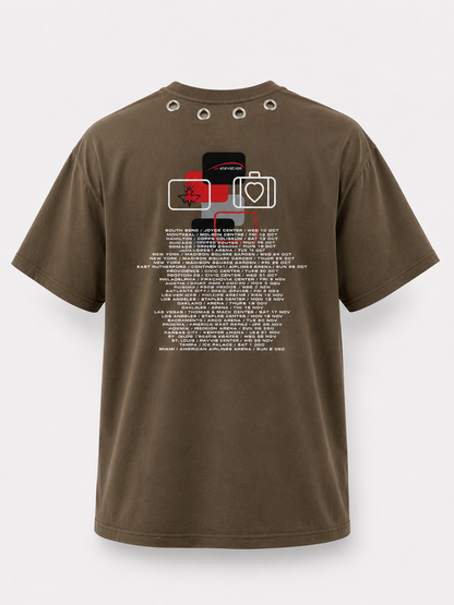 U2 Heart Stud Eyelet Tee