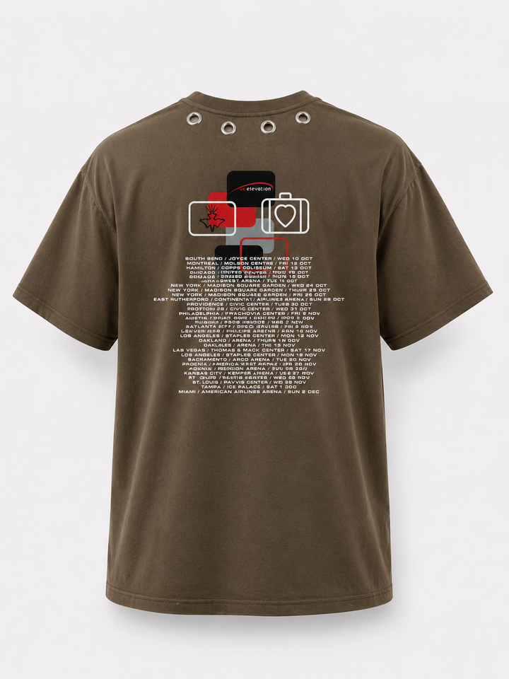 U2 Heart Stud Eyelet Tee