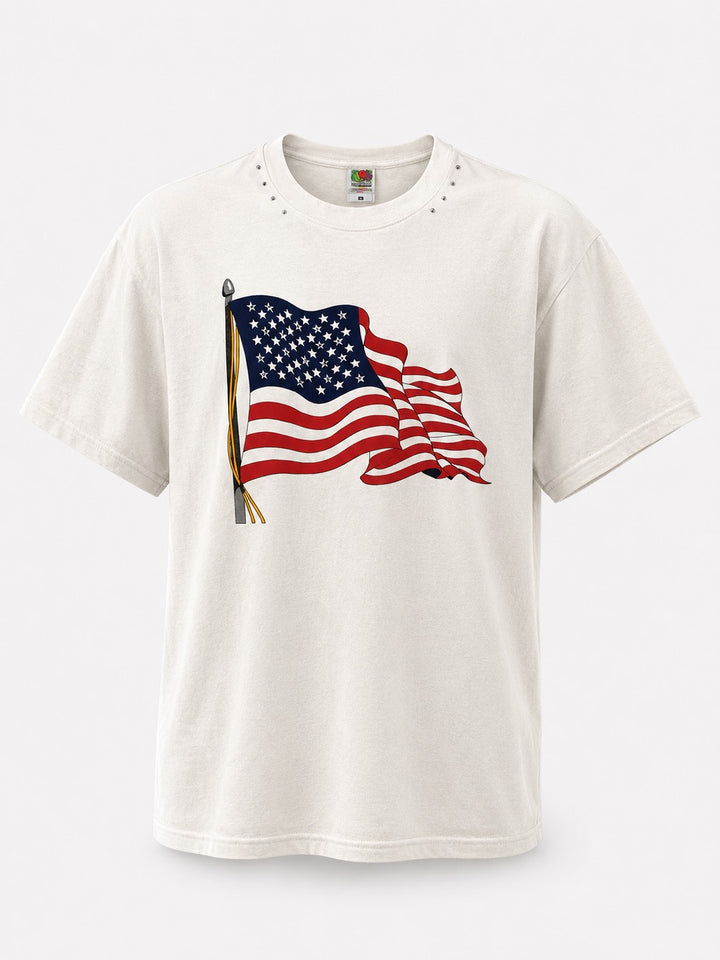 American Flag Stud Tee