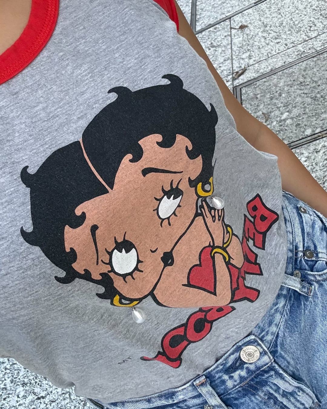 BETTY BOOP PEARL REMAKE TEE