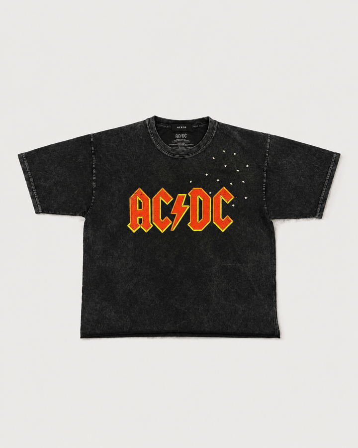 AC/DC STUDDED VINTAGE TEE