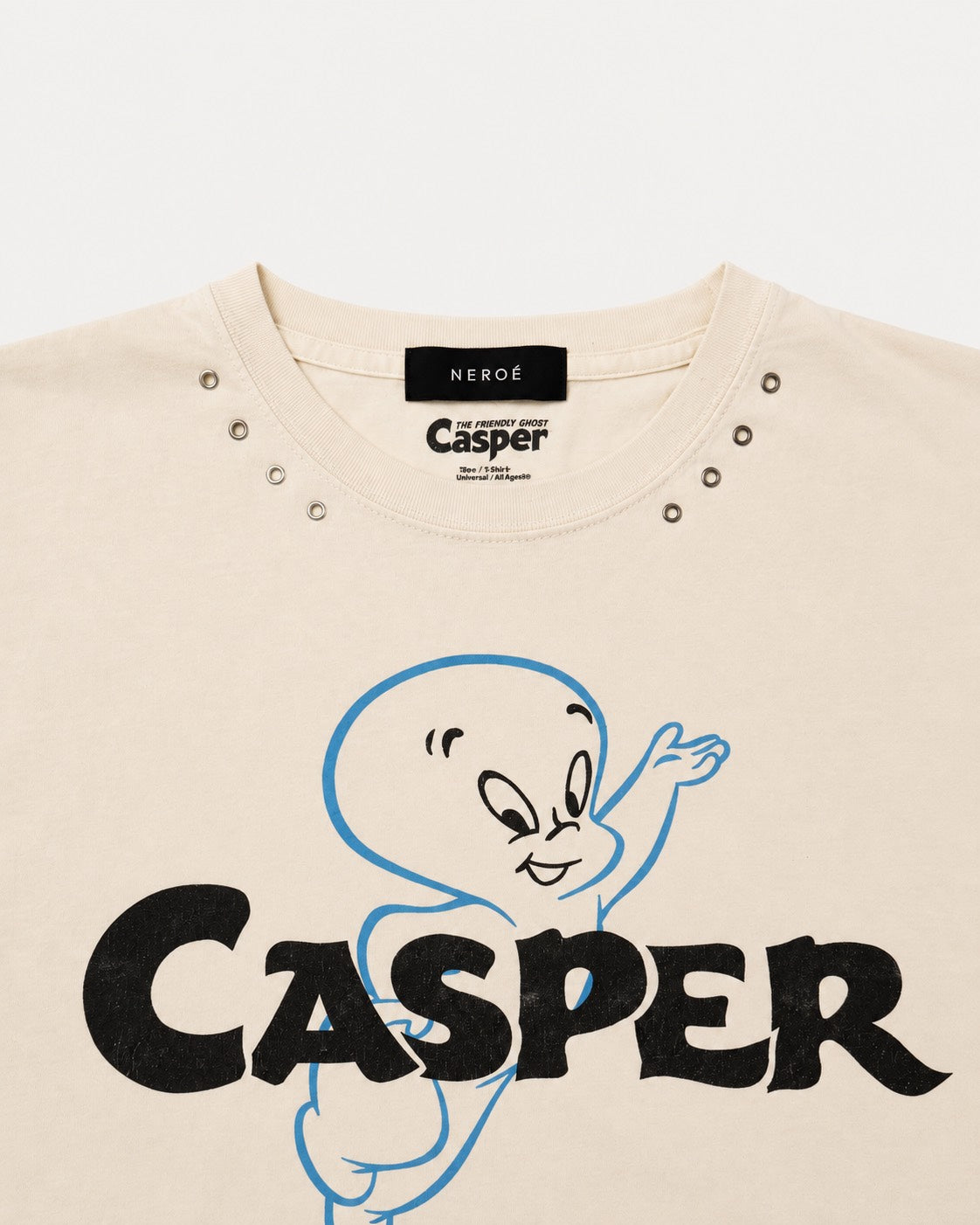 CASPER COLOR EYELET TEE