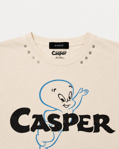 CASPER COLOR EYELET TEE