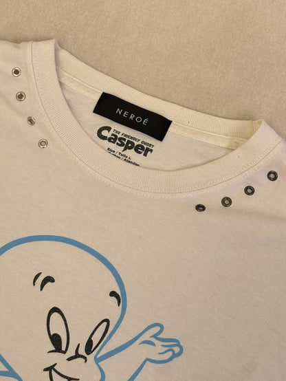 CASPER COLOR EYELET TEE