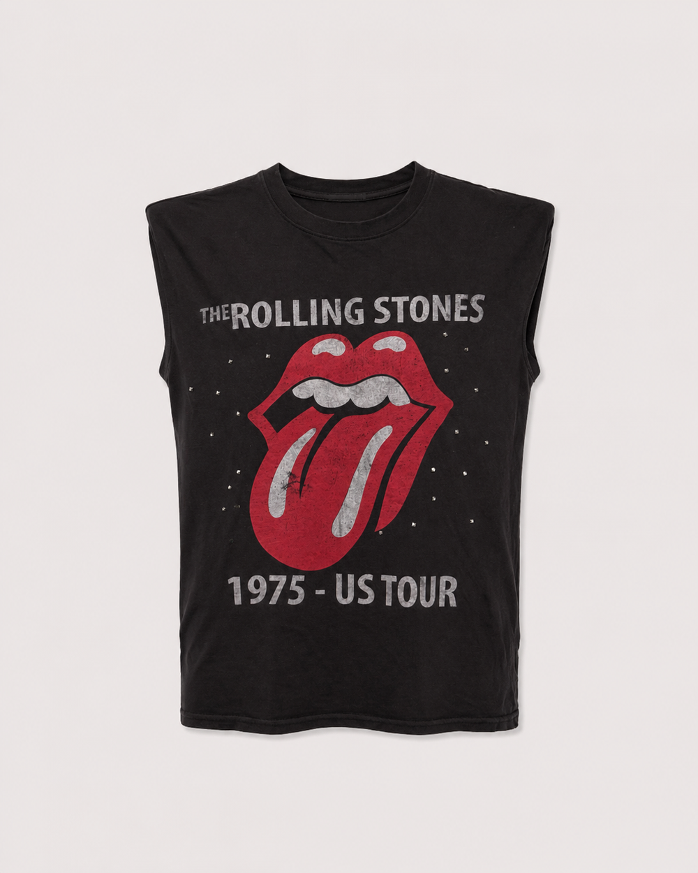 ROLLING STONES STUDS SLEEVELESS TEE