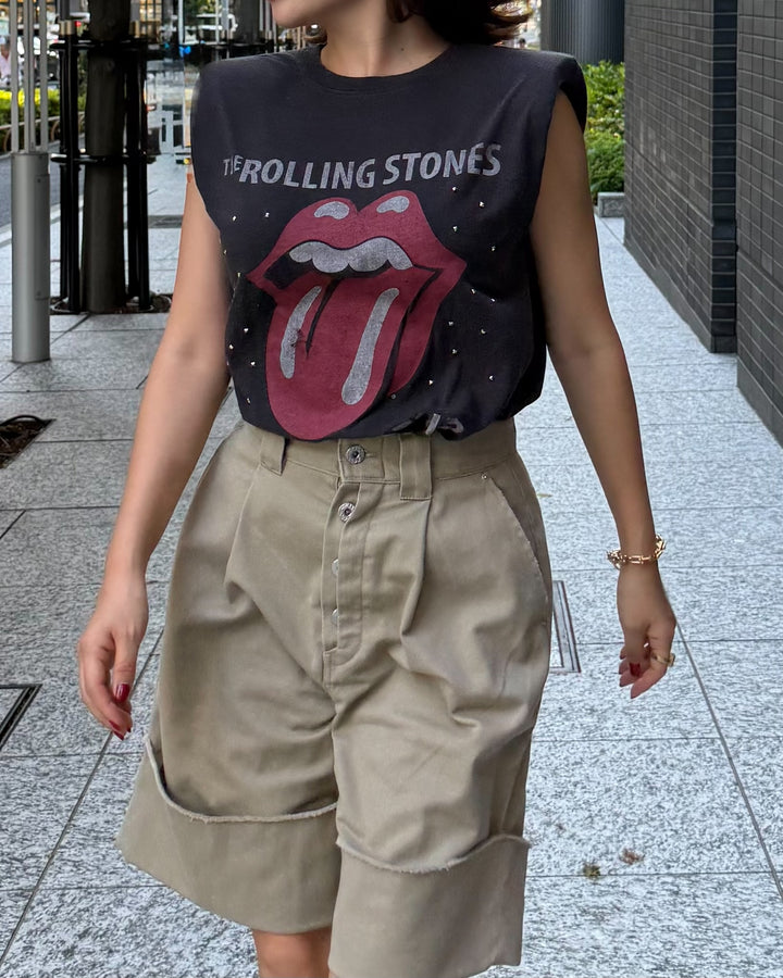 ROLLING STONES STUDS SLEEVELESS TEE