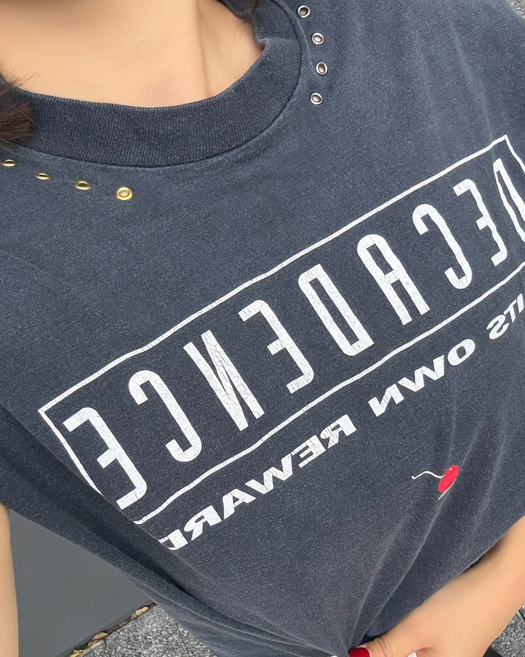 DECADENCE GROMMET REMAKE TEE