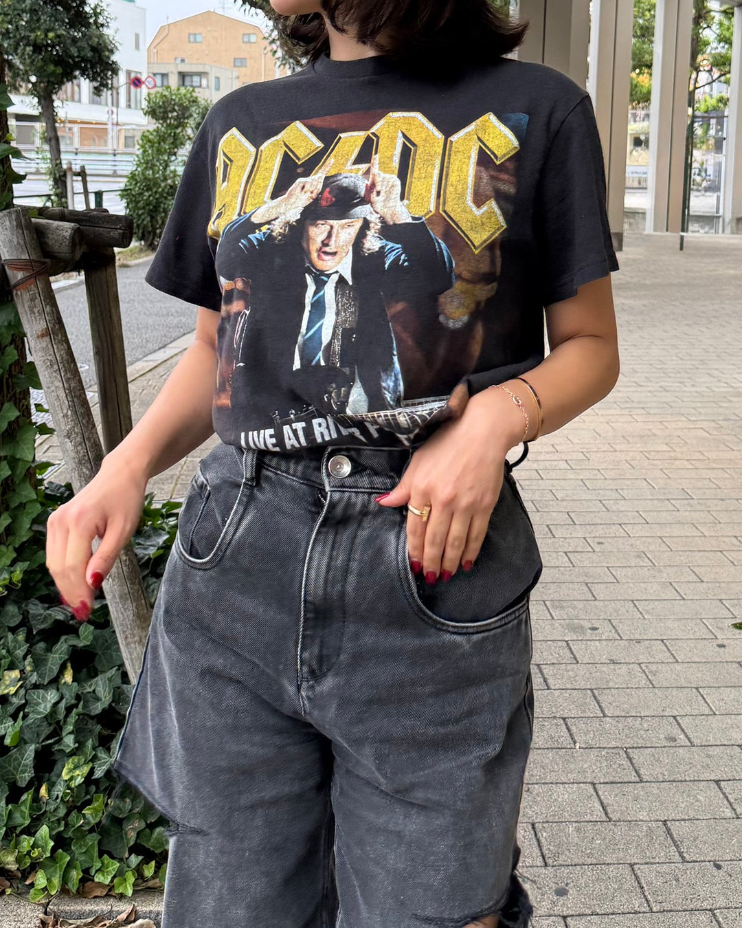 AC/DC HEART STUDS REMAKE TEE
