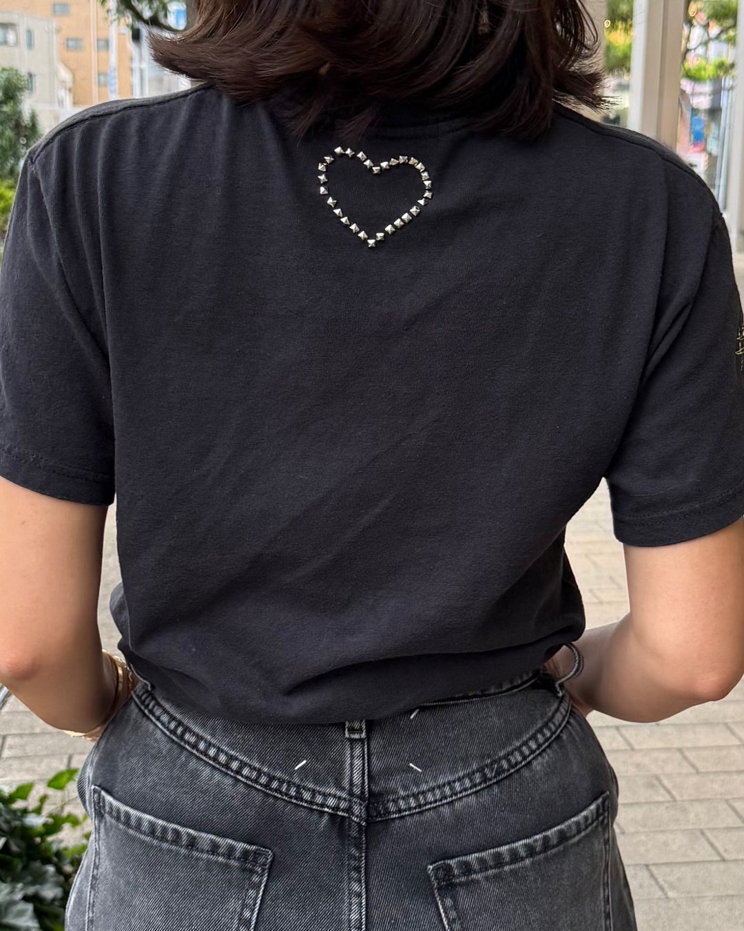 AC/DC HEART STUDS REMAKE TEE