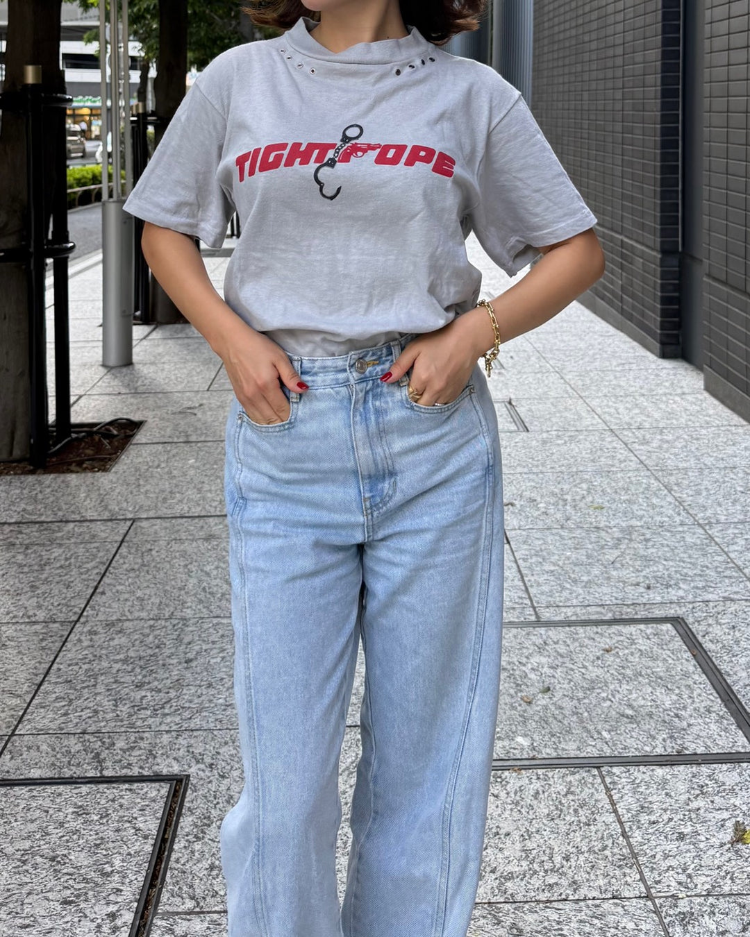 TIGHT ROPE EYELET REMAKE TEE