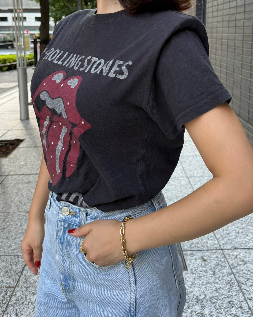 ROLLING STONES STUDDED TEE