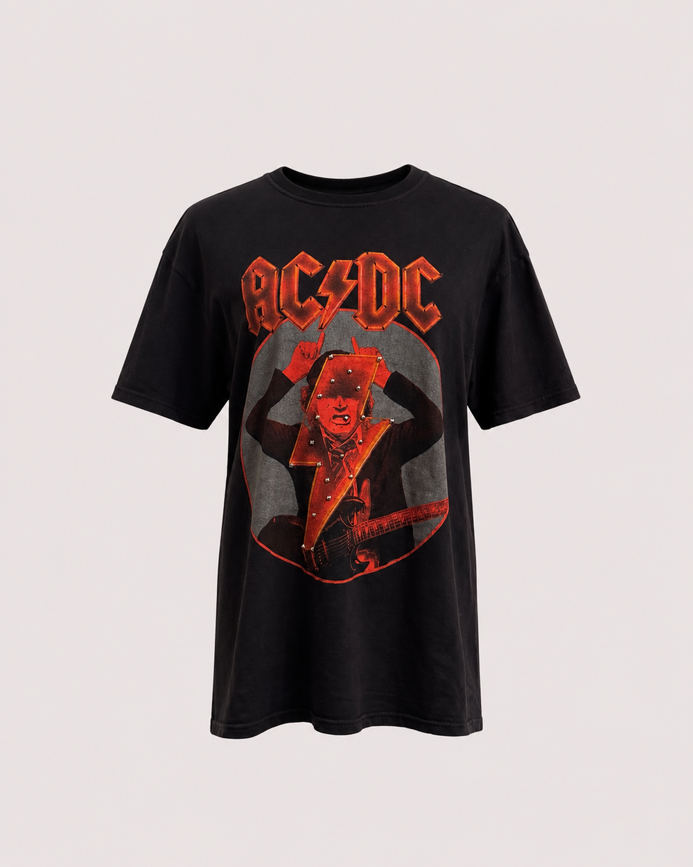 AC/DC STUDS LIGHTNING REMAKE TEE