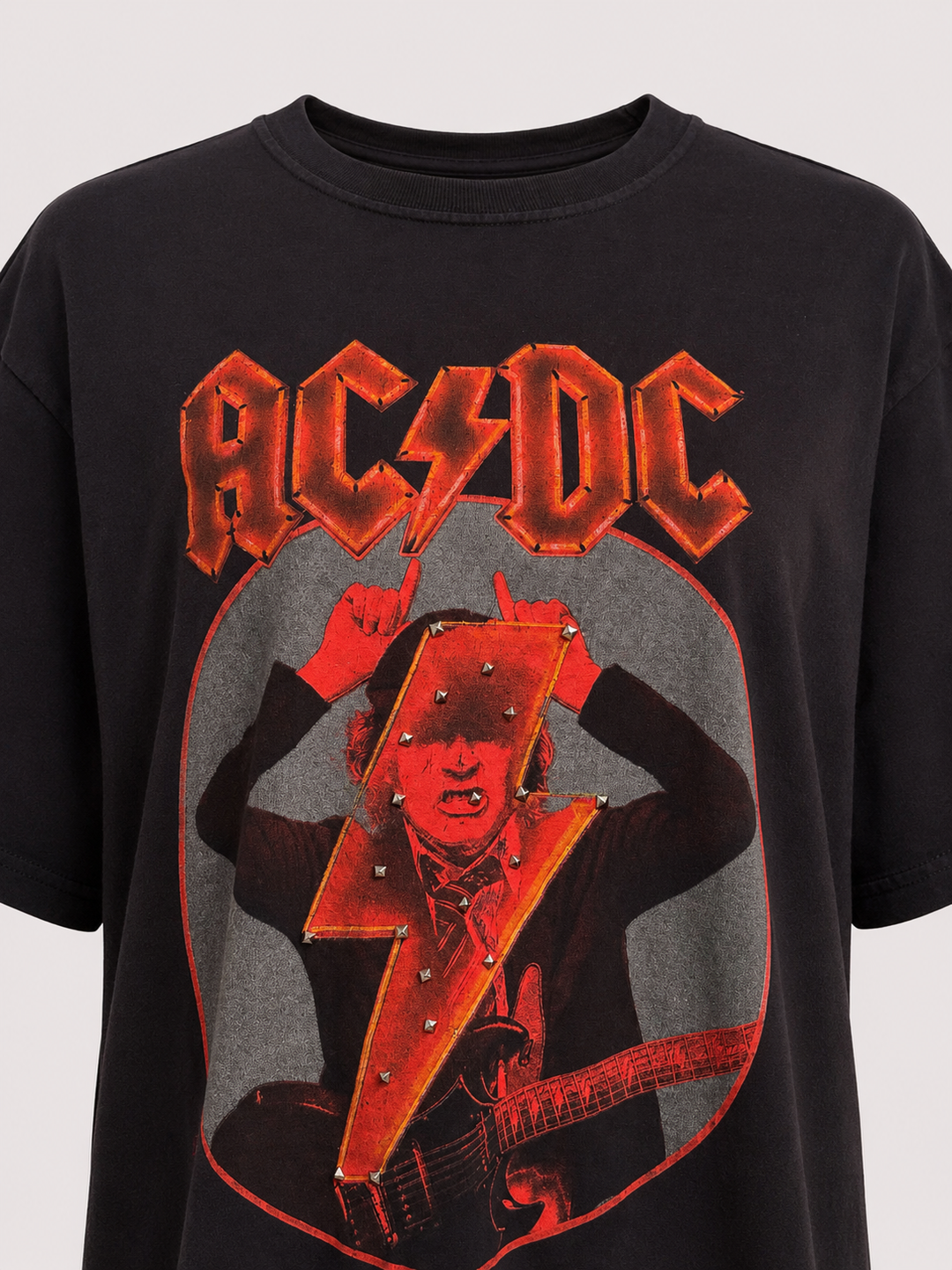 AC/DC STUDS LIGHTNING REMAKE TEE