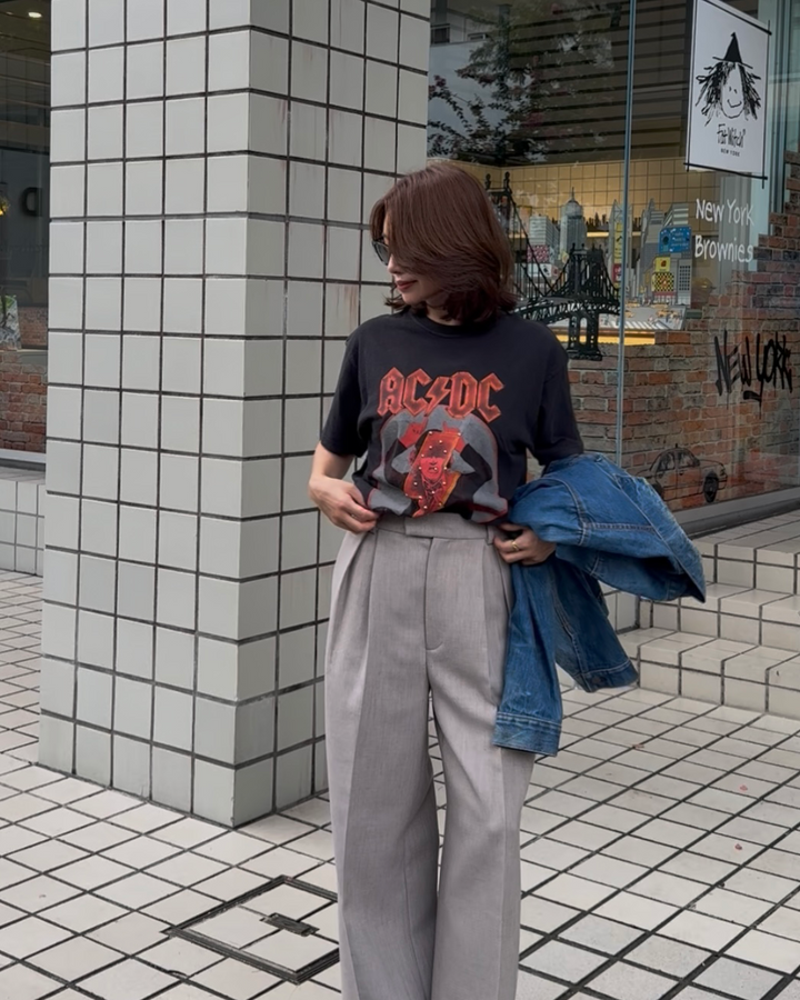 AC/DC STUDS LIGHTNING REMAKE TEE