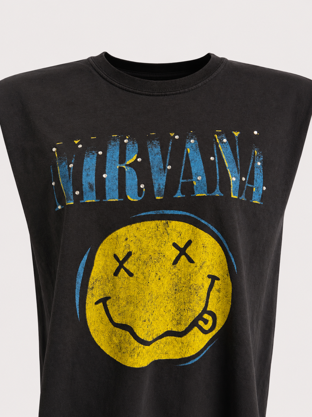NIRVANA SPARKLE SHOULDER REMAKE TEE