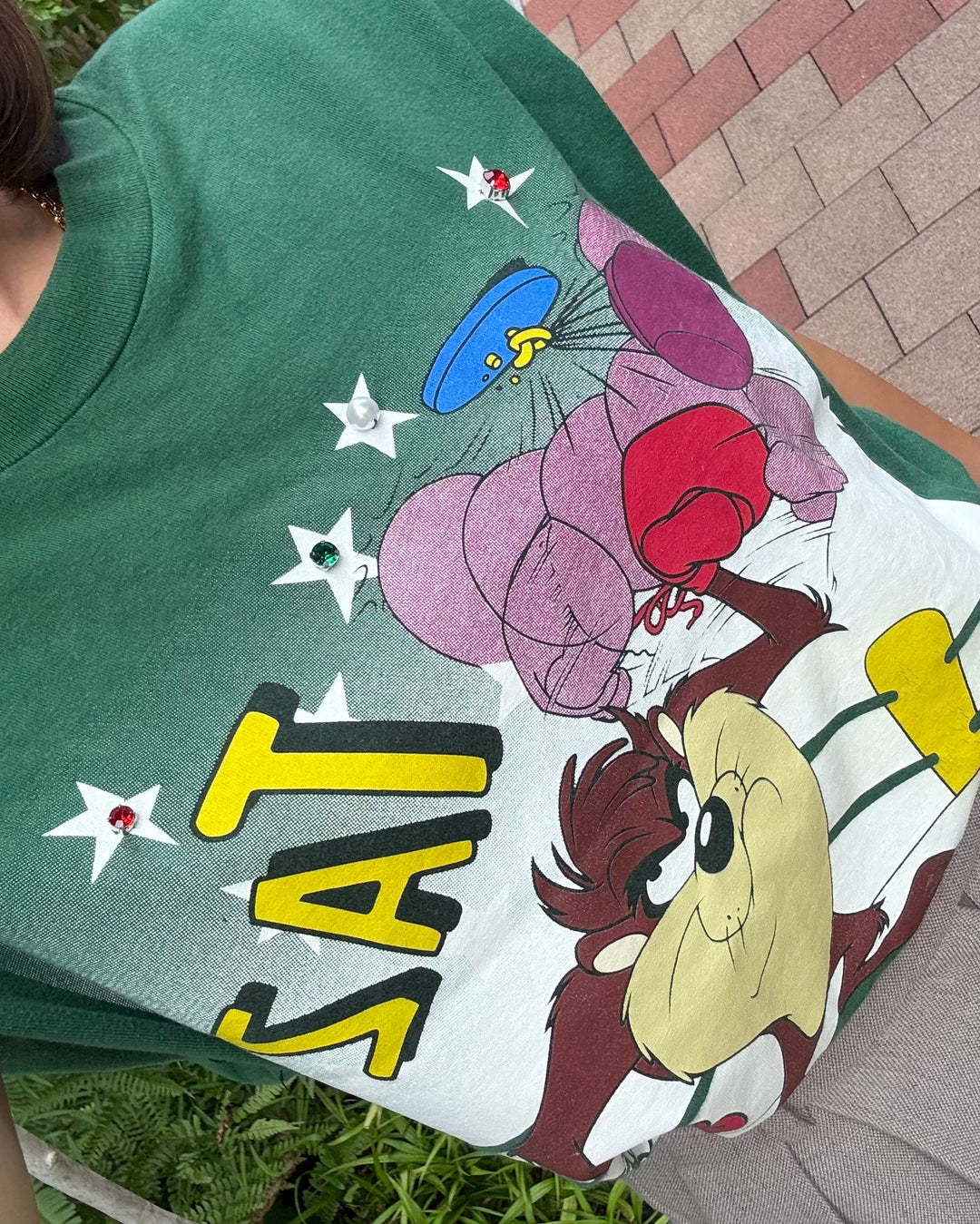 TAZ IN TRAINING BIJOU REMAKE TEE