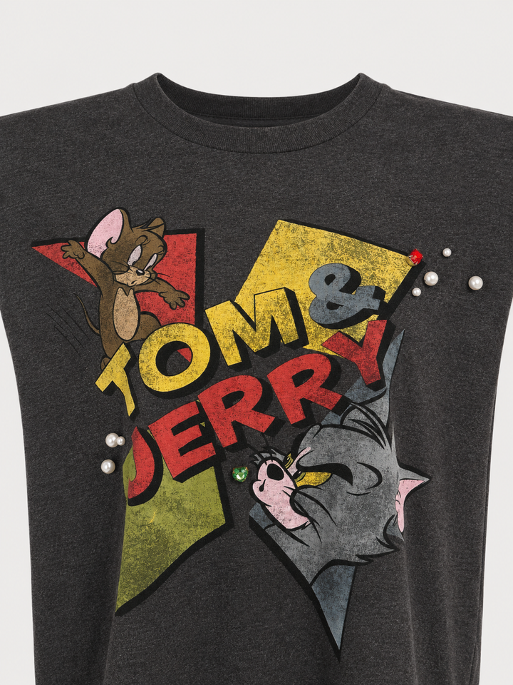 TOM &amp;amp; JERRY PEARL BIJOU REMAKE TEE