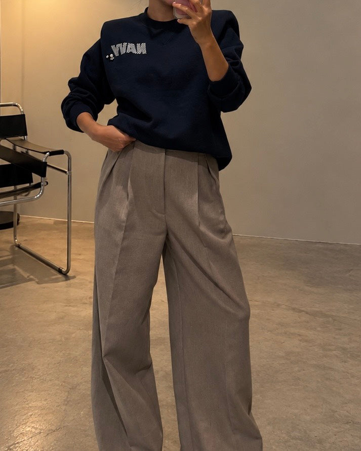NAVY PEARL BIJOU GRACE SHOULDER SWEAT